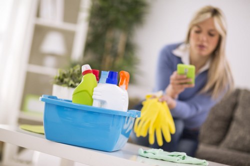 Risk assessment and inspection before carpet cleaning in SW11