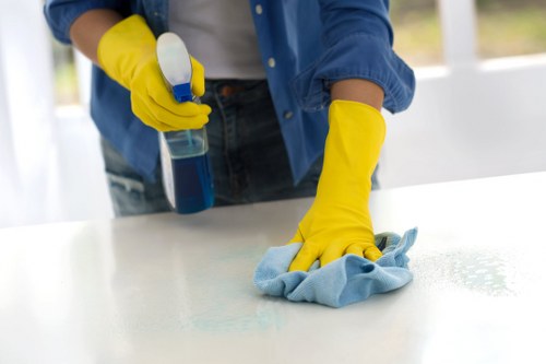 Office cleaning team working around access needs in Battersea